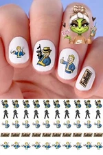Fallout  Waterslide Nail Decals Set Of 50 Instructions & Bonus