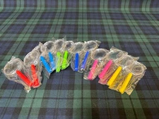 ADXCO 12 Pack Plastic Magnifying Glasses Colorful Magnifying Glasses Party Favor