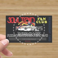 SOUL TRAIN FAN CLUB MEMBERSHIP CARD