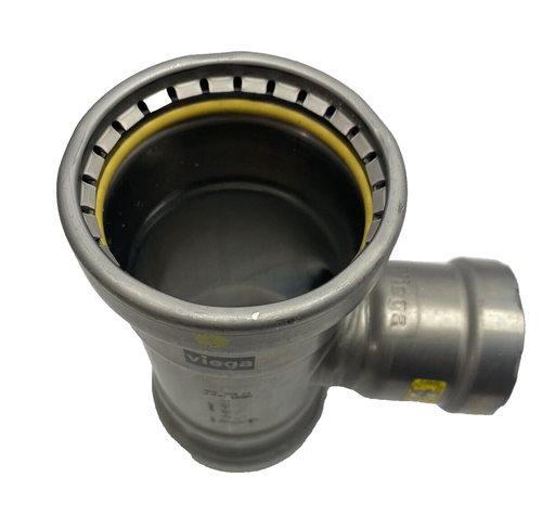 28675 Viega MegaPressG 2-1/2""X2-1/2""X1-1/2"" Tee-Kohlenstoffstahl, Zink-Nickel-Mantel - Bild 3 von 10