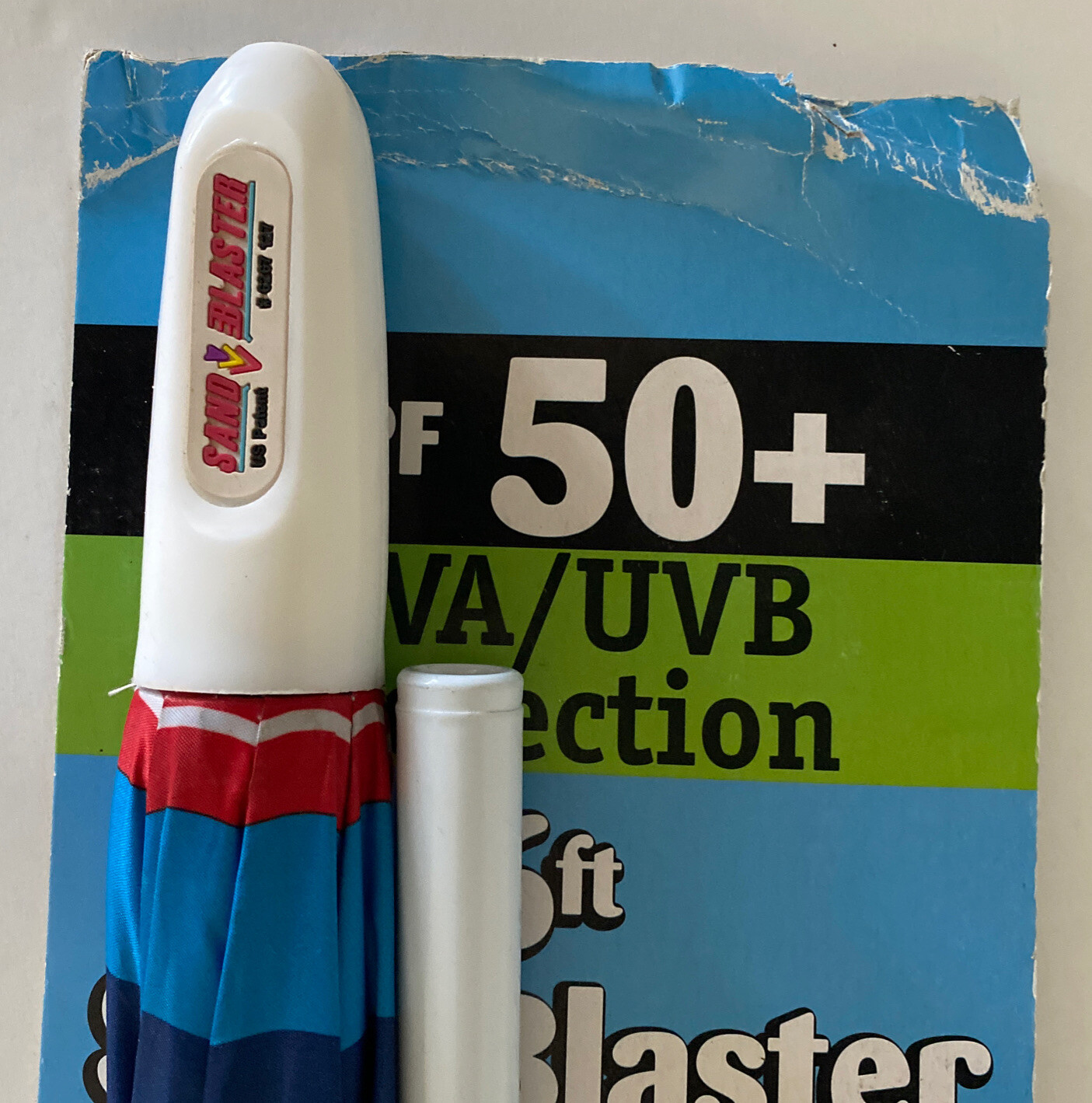 RIO Brands 6 Foot UPF 50+ Beach Umbrella Sandblaster UVA/UVB Protection