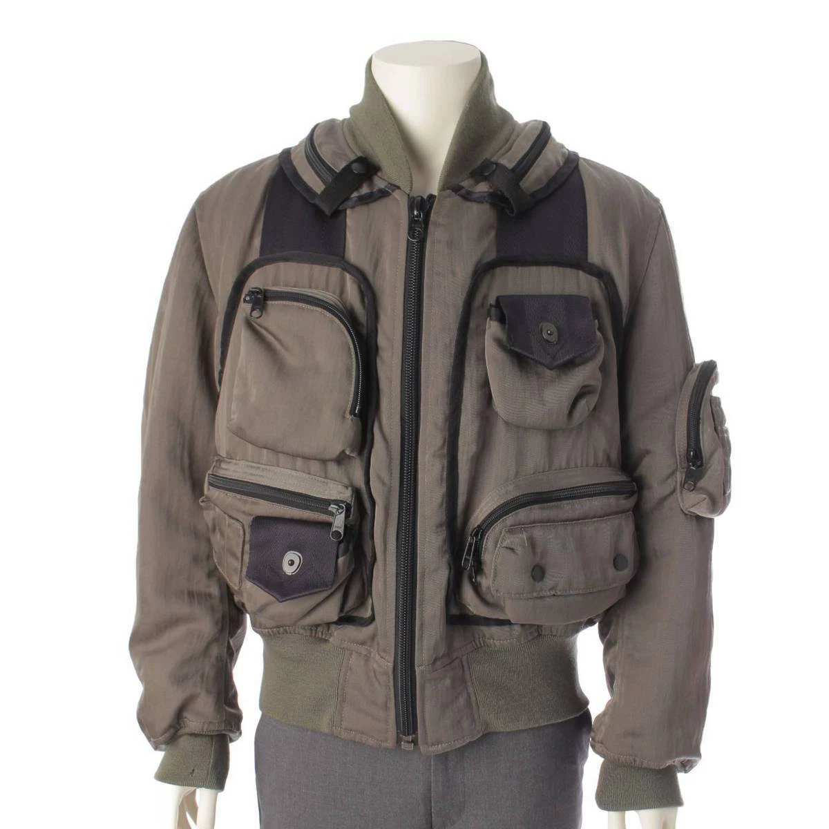 Auth Issey miyake 96AW Archive Parachute Cargo MA 1 Bomber Jacket