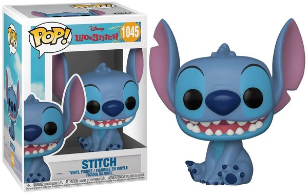 Disney Lilo & Stitch - Sitzende Stich LäChelnde 9.5Cm Pop Vinyl Figur Funko 1045-image