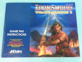 IronSword: Wizards & Warriors 2 II (NES, 1989) Nintendo Game & Manual WORKS