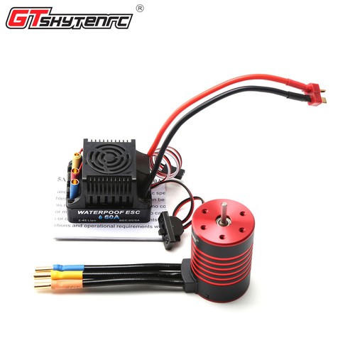 GTSKYTENRC 3650 3600KV Brushless Motor 60A T for 1/10 Car Truck A8V4 - Picture 8 of 11