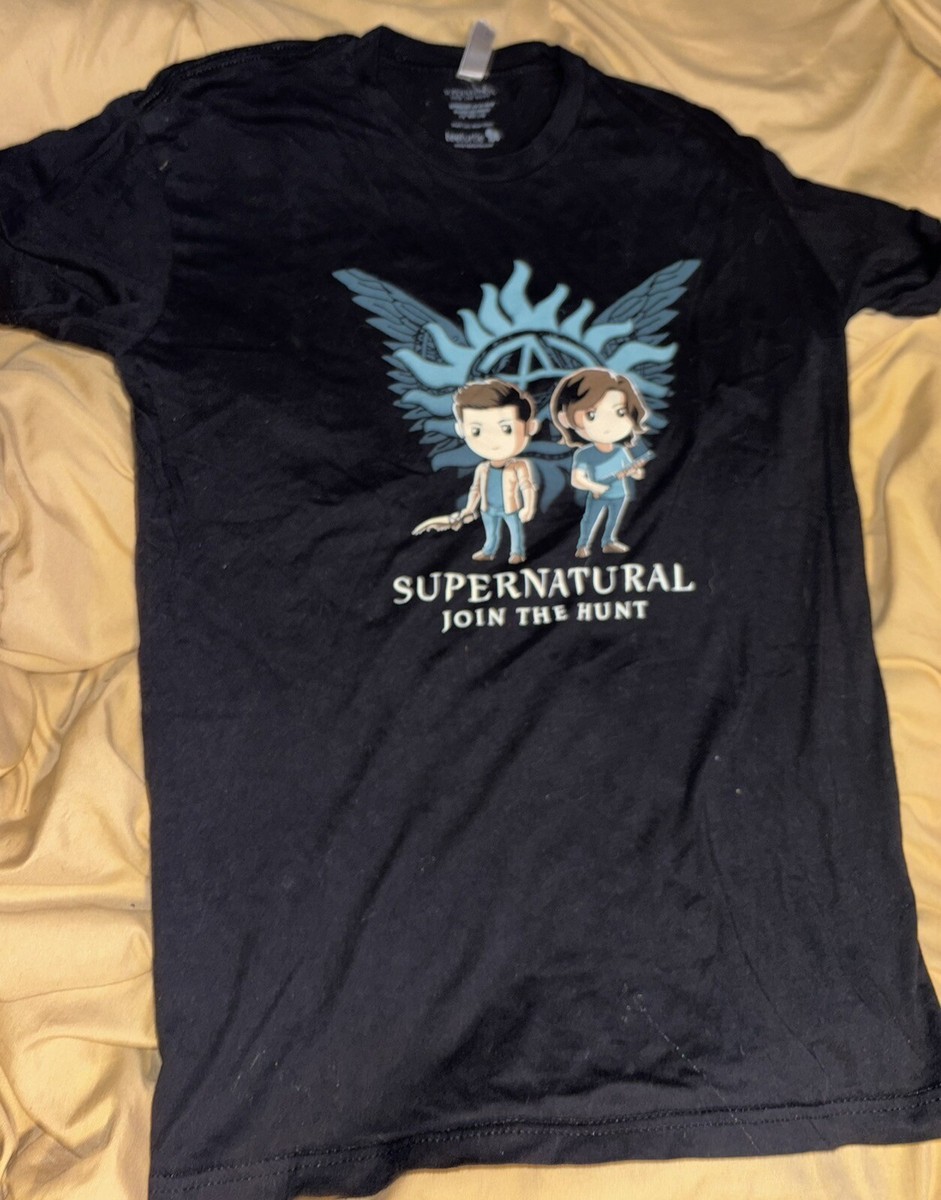 Supernatural Join The Hunt Women's Size SMALL Black T-Shirt Tee