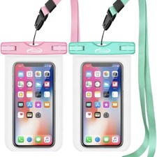 Swimming Waterproof Underwater Dry Bag Pouch Clear Cell Phone Case Cover 2-Pack