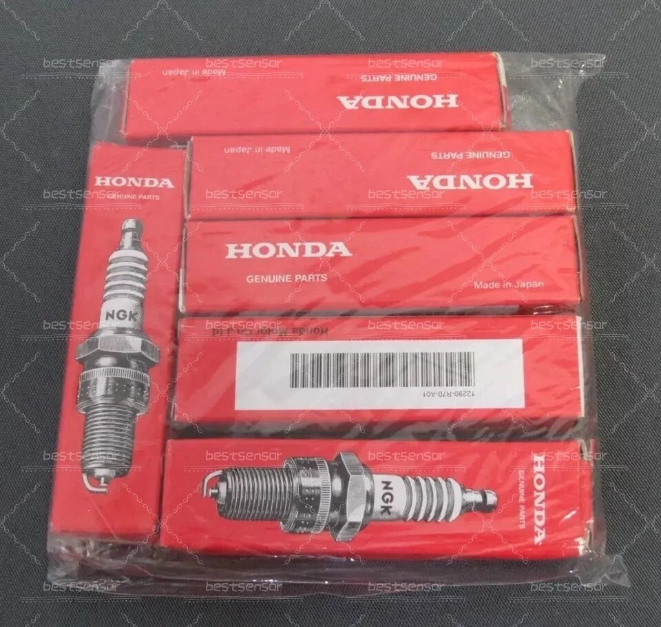 NEW Genuine 6x OEM NGK Iridium Spark Plugs For Honda 12290-R70-A01 ILZKR7B11 USA