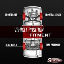 For Acura RDX 07-12 Suncore Front & Rear Shock Absorbers & Struts