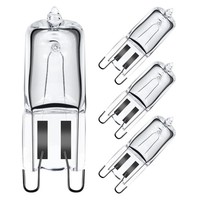 GMY Halogenlampe G9 40W 230V 4 StüCk (1Er Pack), Weiß/Flyaway Orchidee