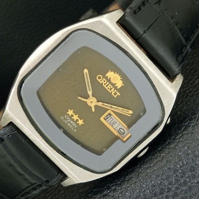 ORIENT 46941 CRYSTAL AUTOMATIK JAPAN HERREN VINTAGE ORIGINAL ZIFFERBLATT UHR a706303-2