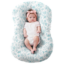 Rayon Made from Bamboo Baby Lounger Cover Compatible with Snuggle Me Blue Flower