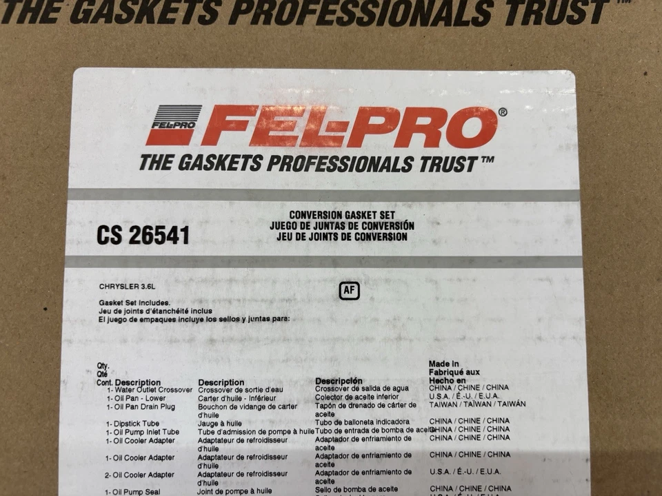 Engine Gasket Set CS26541 For 2011-2016 Chrysler Town & Country + Others - Image 2 of 3