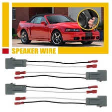 4PCS 72-5512 Car Stereo Speaker Connector Harness Adapter For Ford Mustang 94-04