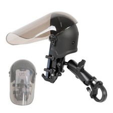 Motorcycle Phone Mount Holder with Vibration Dampener  Sun Shade, Aluminum