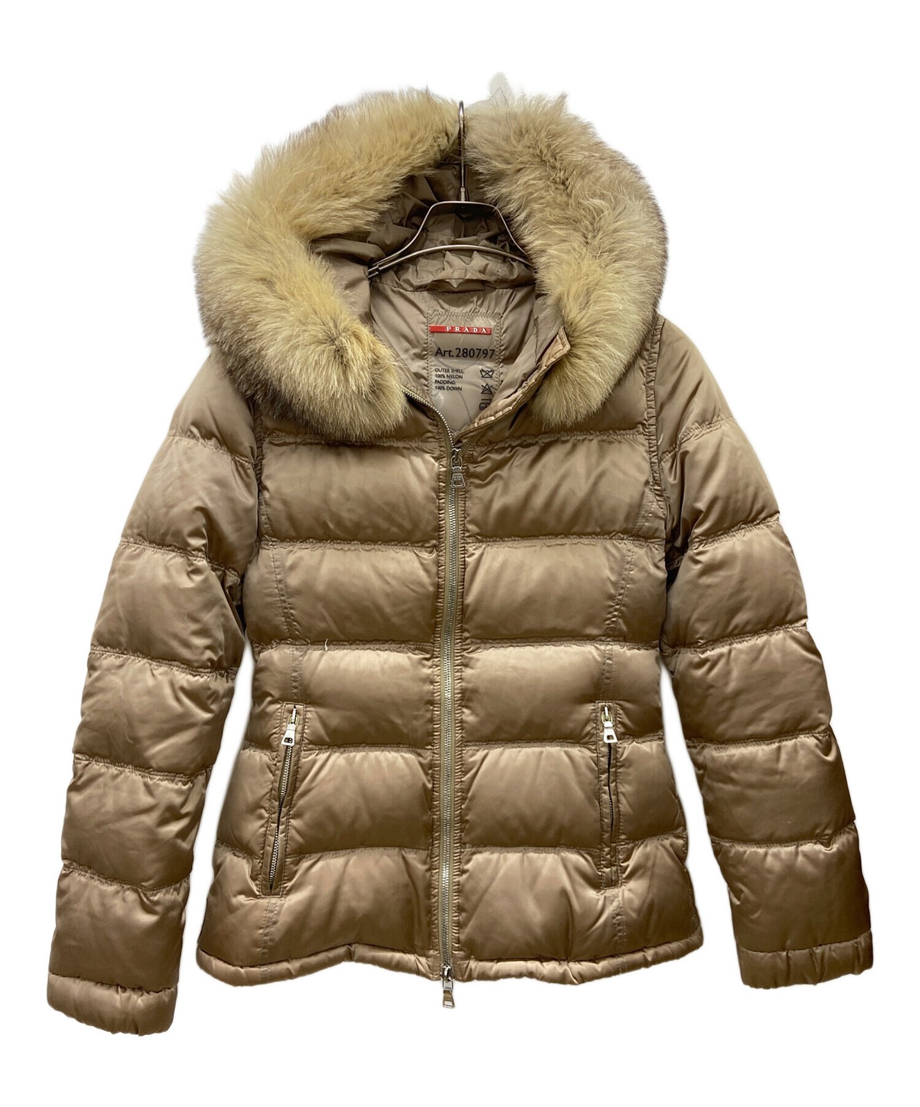 PRADA Down Jacket/ Beige/ Size: 38 - image 1