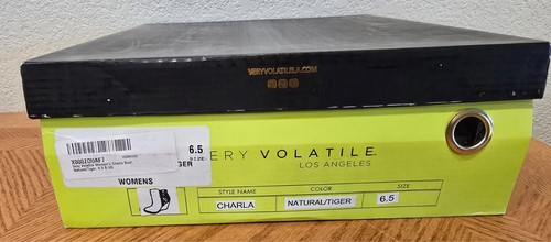 Botines muy volátiles naturales/tigre con cremalleras talla 6,5 - Imagen 13 de 13