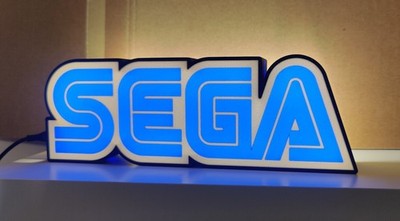 SEGA 24 cm (9,4'') LED Light Box - 3D gedrucktes Retro Gaming Dekor