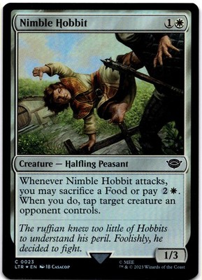 Nimble Hobbit Foil C Universes Beyond: The Lord of the Rings: Tales of Middle-ea