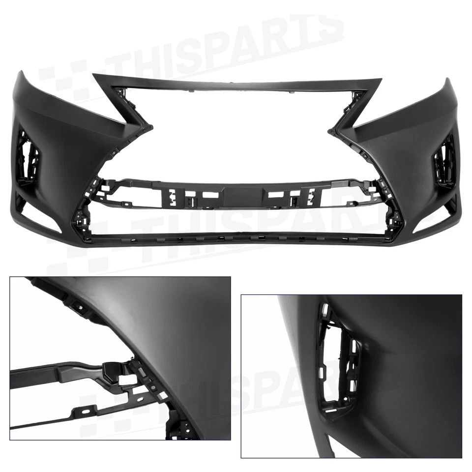 Front Bumper Grille Set w/Fog Light for 2013-2015 Lexus RX350 450 F-Sport Style - Imagem 2 de 4