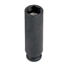 1/4" Drive x 7mm Magnetic Deep  Socket 907MDG GREY PNEUMATIC Metal Black