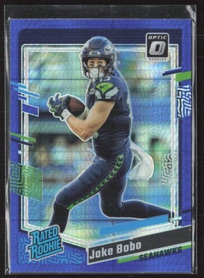 2023 Donruss Optic #288 Jake Bobo Blue Hyper Seattle Seahawks (P)