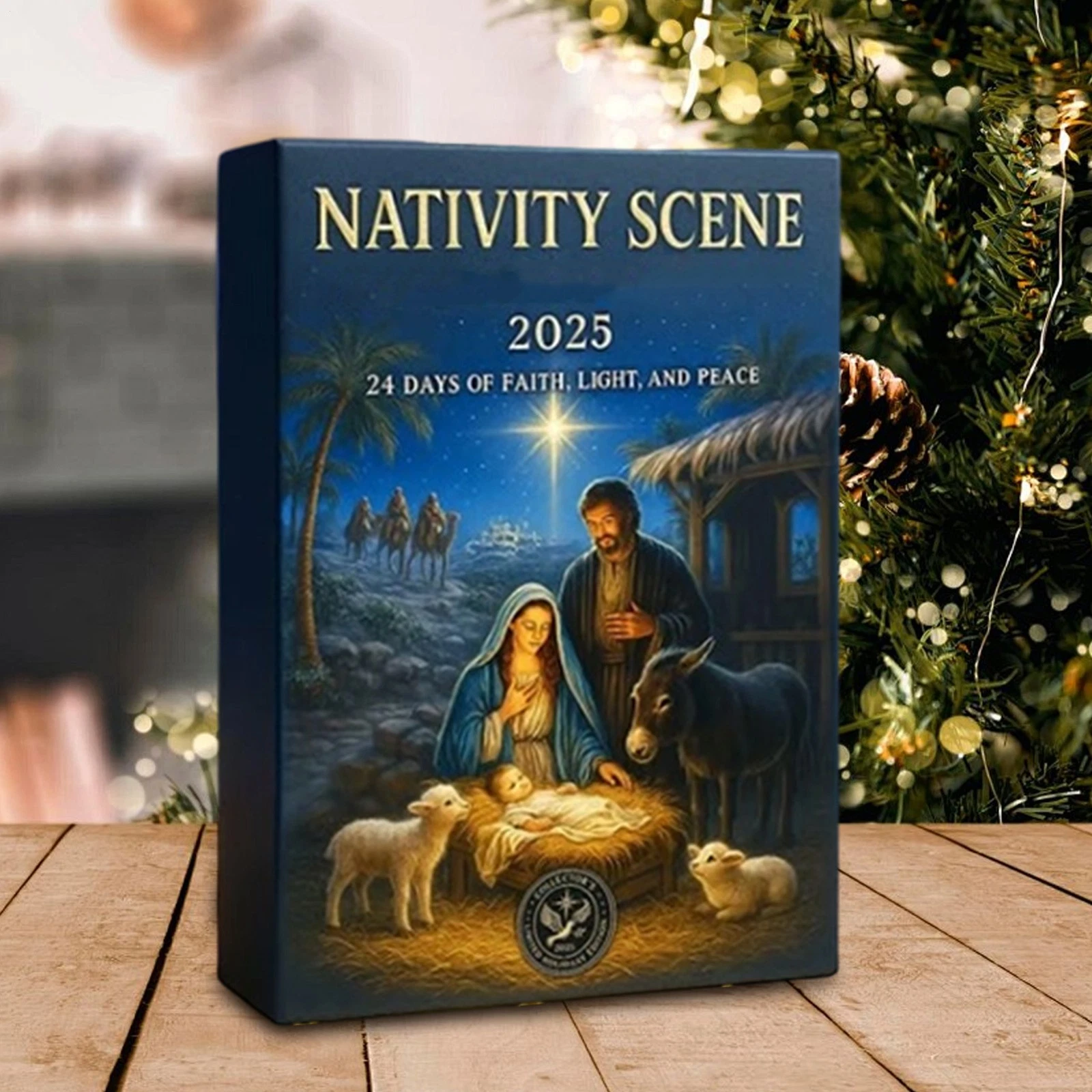 Path To Bethlehem Advent Calendar 2D Festive Acrylic Decor Countdown Calendar