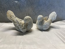 Vintage A. Santini White Alabaster Dove Sculp...