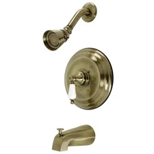 Kingston Brass KB363.PL Restoration Tub and Shower Trim Package - Brass