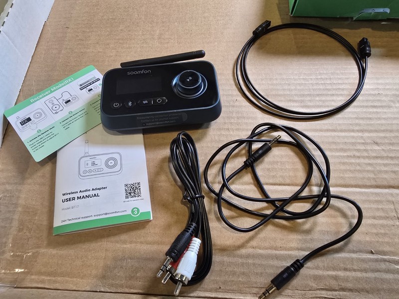 SOOMFON Bluetooth Transmitter for TV 3-in-1 Bluetooth 5.0 Transmitter Receiver