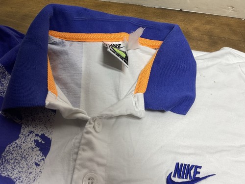 Vintage Nike Challenge Court Shirt Mens XL Polo Graphic 90s Federer Agase Tennis - Picture 4 of 12