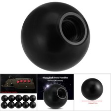 10pcs Universal Lathe Ball Knob Durable Plastic Handle Black/Red Color For