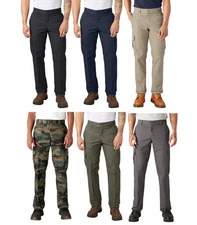 Dickies Mens FLEX Regular Fit Work Uniform Cargo Pants - WP595 - New