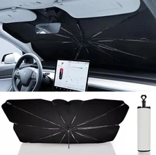 Car Sunshade Cover Foldable Windshield Sun Shade Umbrella for Tesla Model 3 Y