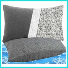 Memory Foam Pillows Queen Size Set of 2 Adjustable Cool Pillow for Side Back ...