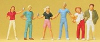 Preiser 14065 Ho MaßStab Figuren Junge Passanten Pack(6)