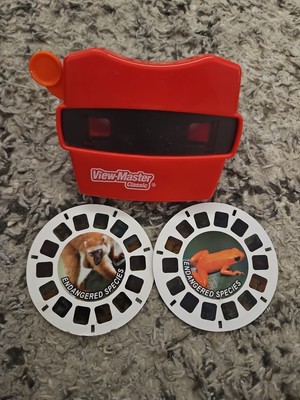 3D VIEW-MASTER DISCOVERY Endangered Species Animals Viewmaster Mattel Classic