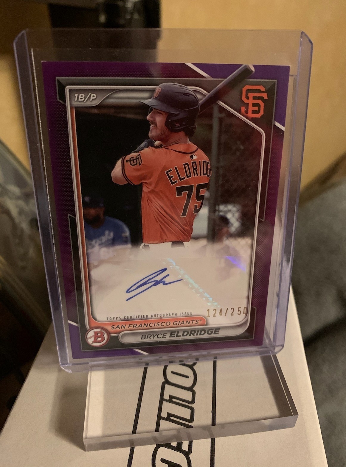 Bryce Eldridge 2024 Bowman Prospect Purple Auto /250 #PPRA-BE