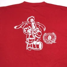 VTG Y2K Captain Morgan Original Rum (L) Red T-Shirt