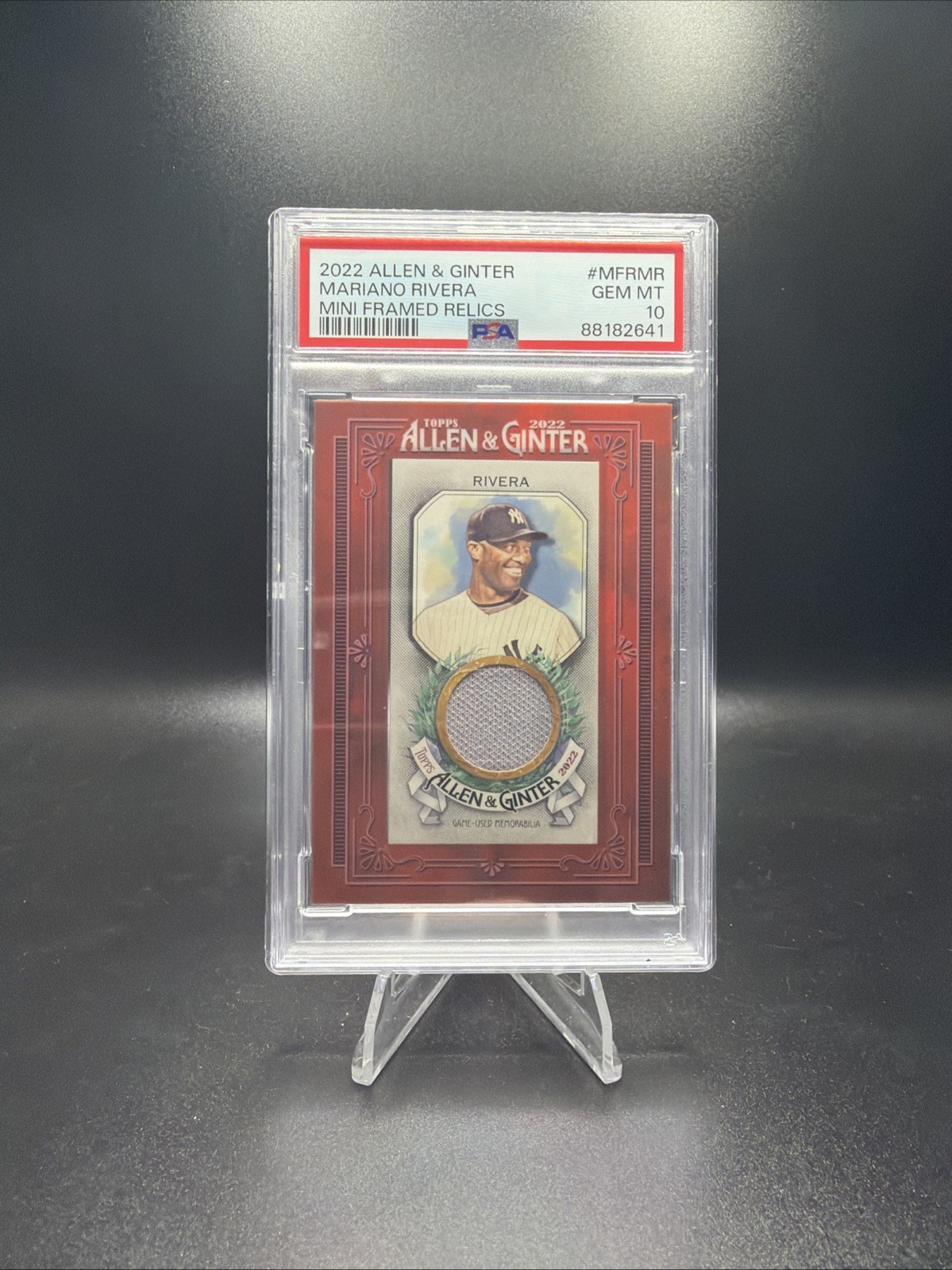 2022 Topps Allen & Ginter Framed Relics Mariano Rivera - PSA 10 view 1