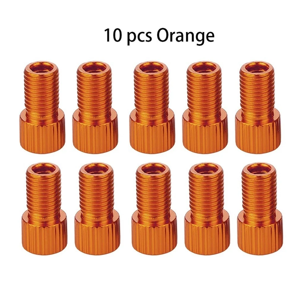 10X Aluminio Presta a Schrader Válvula Adaptador Bicicleta Neumático Bomba de Aire Convertidor Herramienta Foto 2 de 4