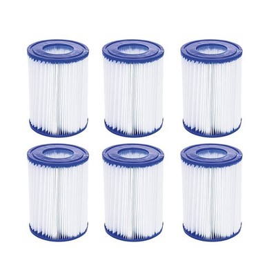 Schwimmbadfilter 6 Stück Lay Z Spa Filterpumpe Kompatibel Best-Way Cartridge