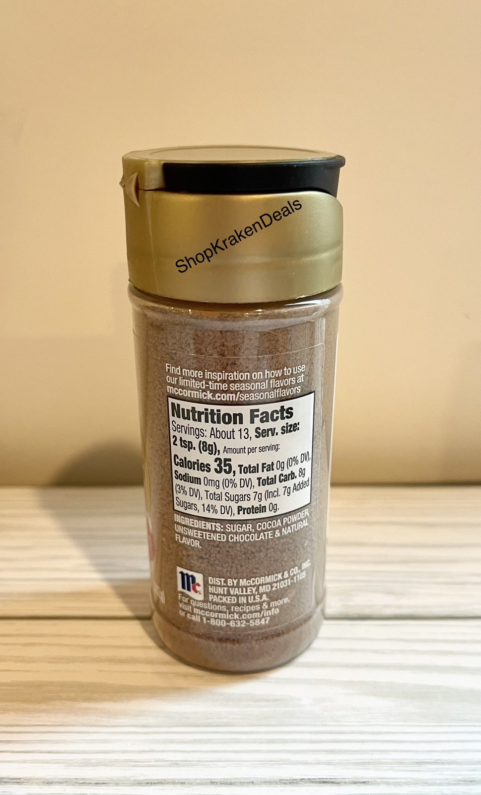 McCormick Holiday Finishing Sugar Chocolate Hazelnut Limited Edition 2025 New