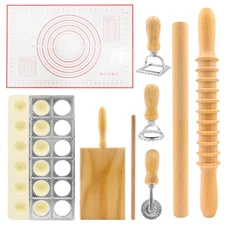 8in1 Ravioli Gnocchi Pasta Dumpling Noodle Maker Press Mold Stamp