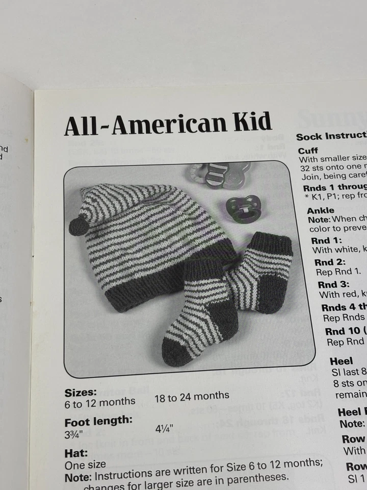 ASN Quick to Knit Baby Hats & Socks Knitting Patterns 1344 - Image 3 of 4