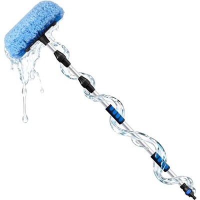 5-12 Foot (20ft Reach) Car Wash Brush with 12-Inch Soft Bristle, On/Off Switc...