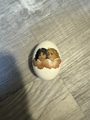 Decorative Ceramic Egg with Artistic Design