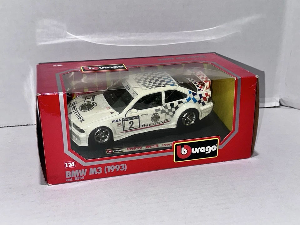 BBurago масштаб 1/24 литой 0534 - 1993 Evo Warsteiner BMW M3 #2 ралли грязи автомобиля - Изображение 2 из 4