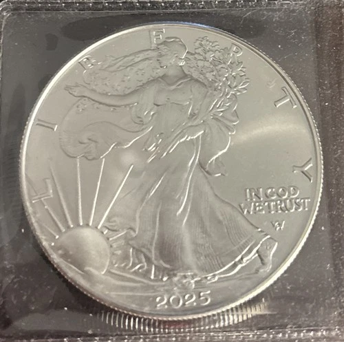 2025 (W) $1 American Silver Eagle Eagle Privy 1 oz Gem Brilliant Uncirculated