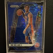 Panini 2024-25 Prizm Blue Prizm #269 /99 Ron Holland II Rookie Detroit Pistons